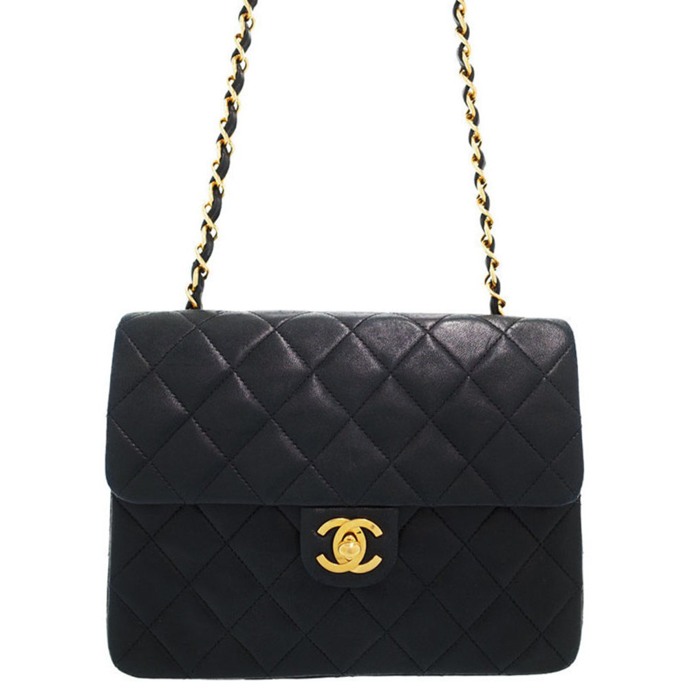 Chanel Matelasse Chain Shoulder Bag Black